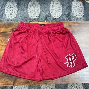 Men’s Red Inaka Power mesh shorts — XL